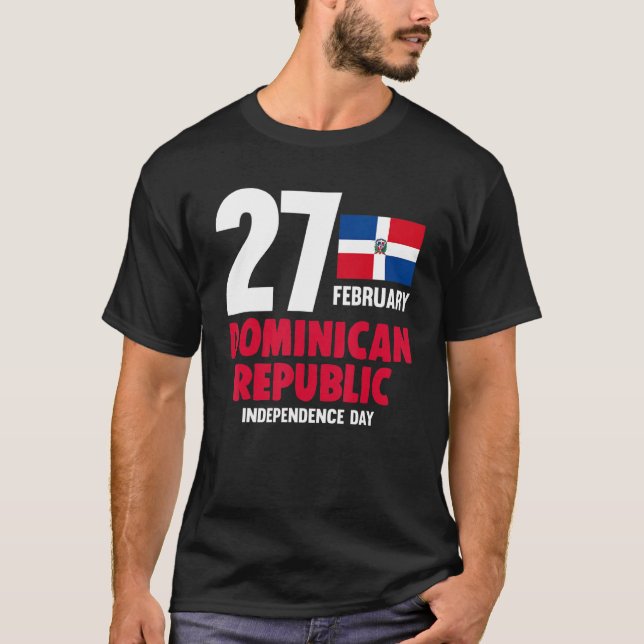 Dominicana Pride Independence Day Dominican Republ T-Shirt (Front)
