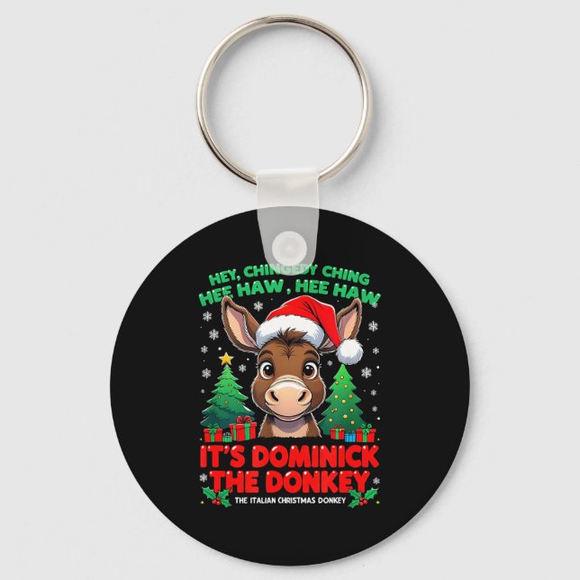 Dominick Cheer Mi Burrito Sabanero Mexican Christm Key Ring (Front)