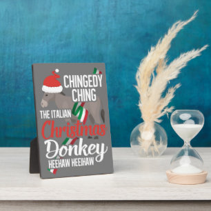 Dominick The Christmas Donkey Italian Christmas Do Plaque