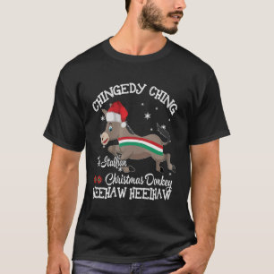 Dominick The Christmas Donkey Italian Christmas Do T-Shirt