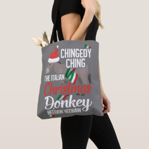 Dominick The Christmas Donkey Italian Christmas Do Tote Bag
