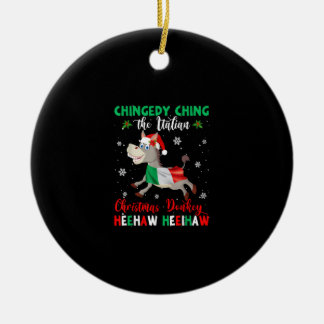 Dominick The Christmas Donkey-Italian Donkey Ceramic Ornament