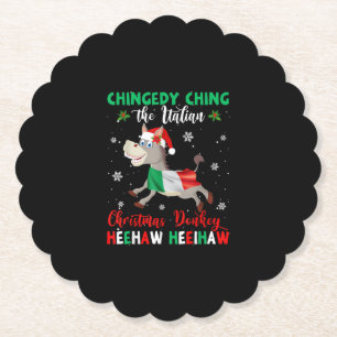 Dominick The Christmas Donkey-Italian Donkey Paper Coaster