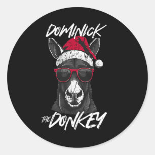 Dominick The Donkey 1 Classic Round Sticker