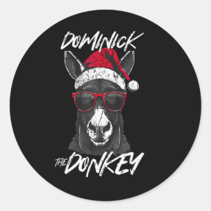 Dominick The Donkey Classic Round Sticker