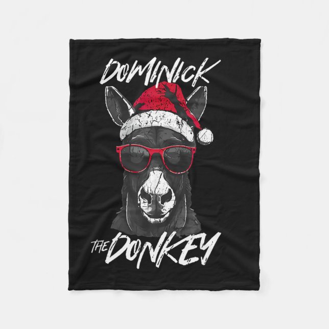 Dominick The Donkey  Fleece Blanket (Front)