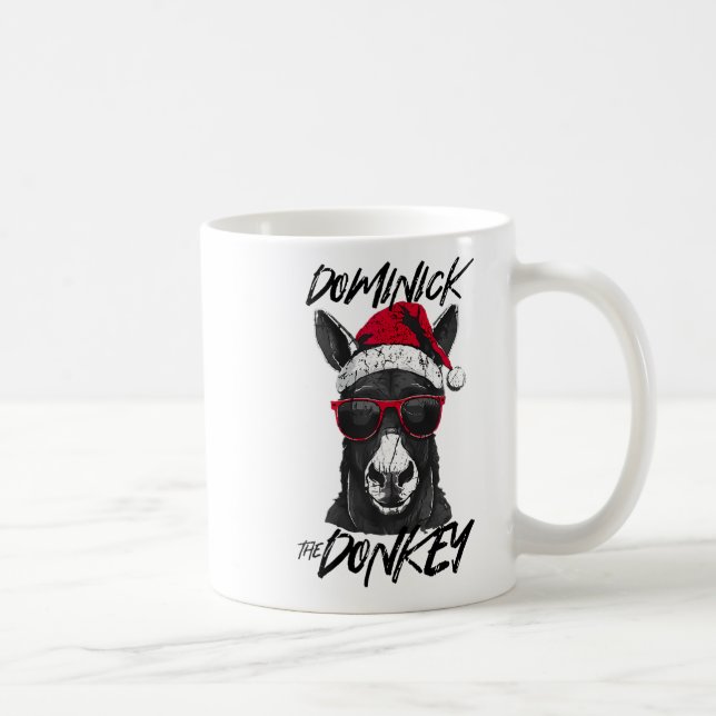 Dominick The Donkey Funny Christmas Italian Christ Coffee Mug (Right)