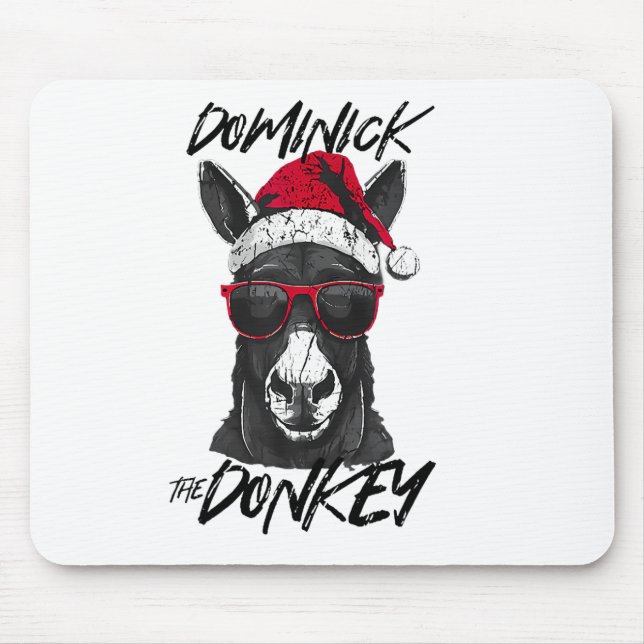 Dominick The Donkey Funny Christmas Italian Christ Mouse Pad (Front)