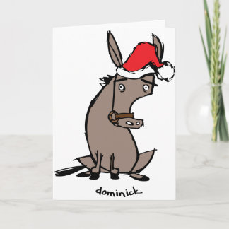 Dominick the Donkey Holiday Card