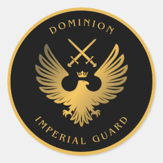 Dominion Imperial Guard large round Stickers