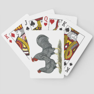Dominique Chickens Playing Cards