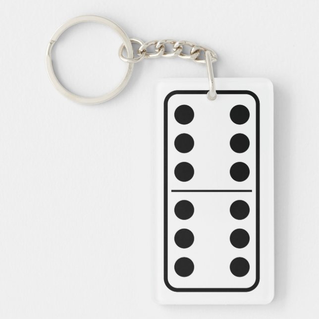 domino 6 6 key ring (Front)