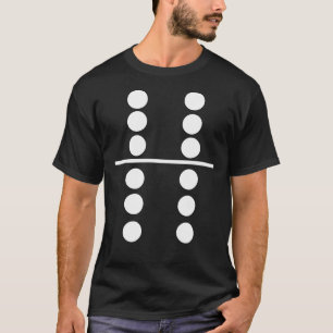 Domino 6 and 6 Matching  Halloween Group Costumes  T-Shirt