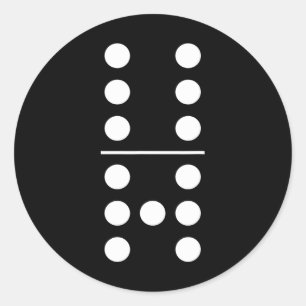 Domino 6 And 7 Matching 67 Dominos Group Costumes  Classic Round Sticker