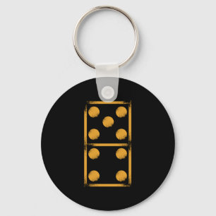 Domino 9 Dominoes Tiles Puzzler Game Gift Key Ring