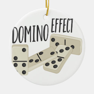 Domino Effect Ceramic Tree Decoration