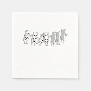 Domino Fall Dominoes Tiles Puzzler Game Gift Napkin