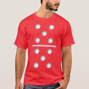Domino Game 5 5 Halloween Christmas 1880 T-Shirt