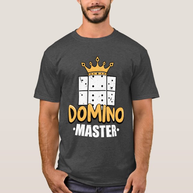 Domino Master Dominoesile Game Dominos Game friend T-Shirt (Front)