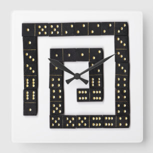 Domino Spiral Clock