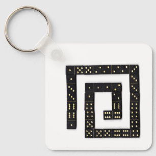 Domino Spiral Keychain