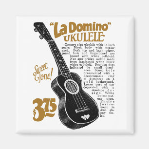 Domino Uke Ad Magnet