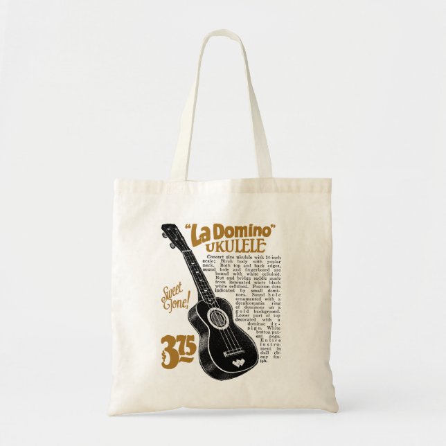 Domino Uke Ad Tote Bag (Front)