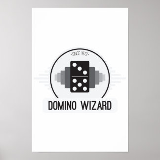 Domino Wizard Official Logo Poster