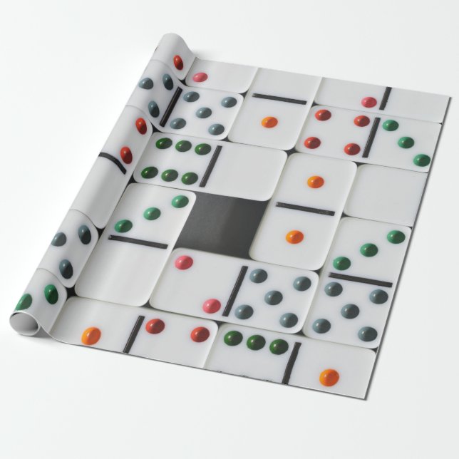 Domino Wrapping Paper (Unrolled)