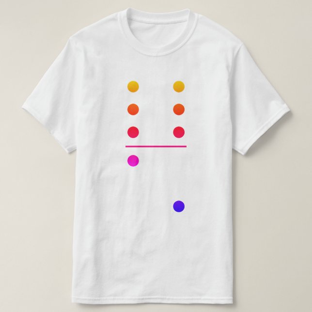 Dominoes 6-2 Group Costume T-Shirt (Design Front)