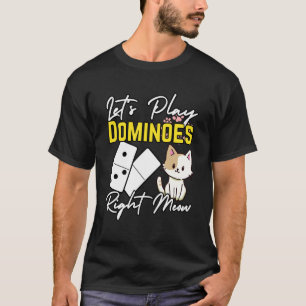 Dominoes and Cats Player Domino T-Shirt