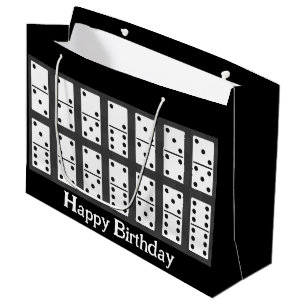 Dominoes Design Large Gift Bag