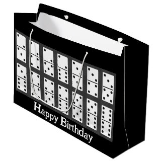 Dominoes Design Large Gift Bag