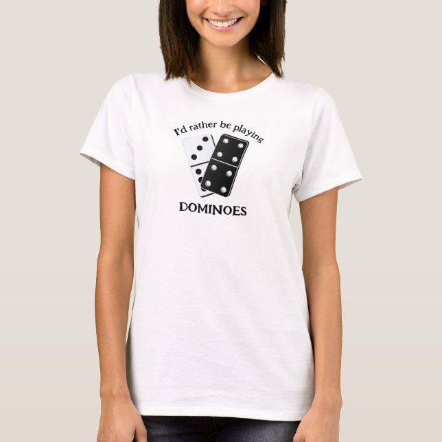 Dominoes Design Tee Shirt T-Shirt (Front)