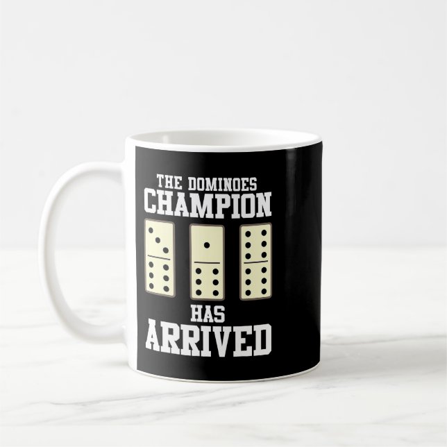 Dominoes Game Funny Gift Coffee Mug (Left)