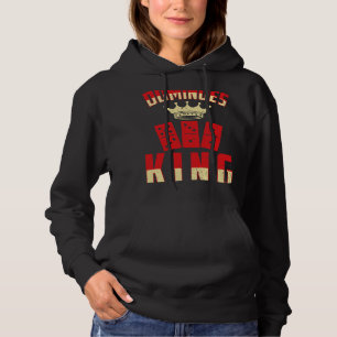 dominoes king for a domino player dominoes hoodie