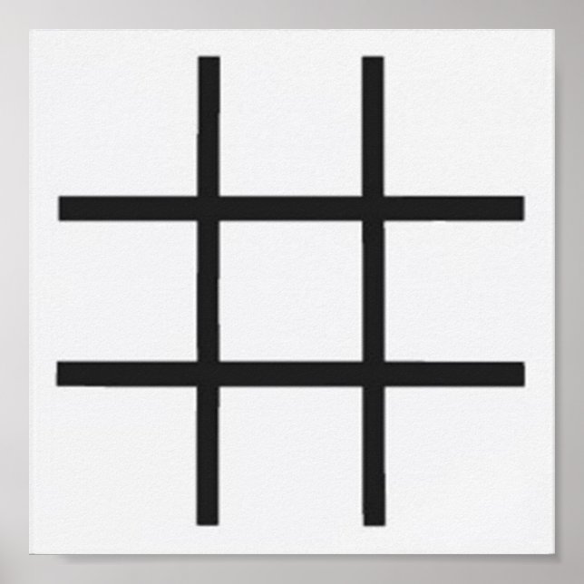 Dominoes-Tic Tac Toe TAG Grid (2" fridge magnets) Poster (Front)