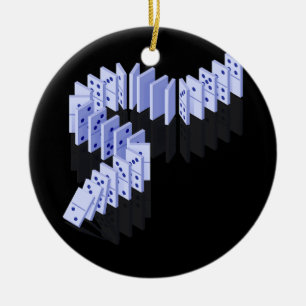 Dominoes Tiles Domino Player Dominoes Lover Strate Ceramic Ornament