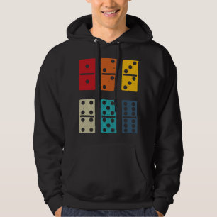 Dominoes tiles retro cool colours dominoes player hoodie