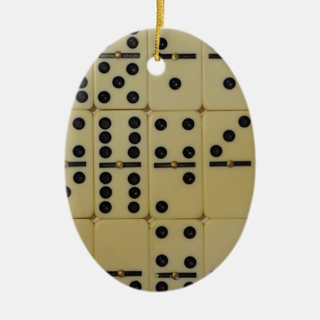 Dominos Ceramic Tree Decoration (Front)