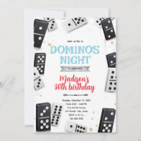 Dominos game night party invitation