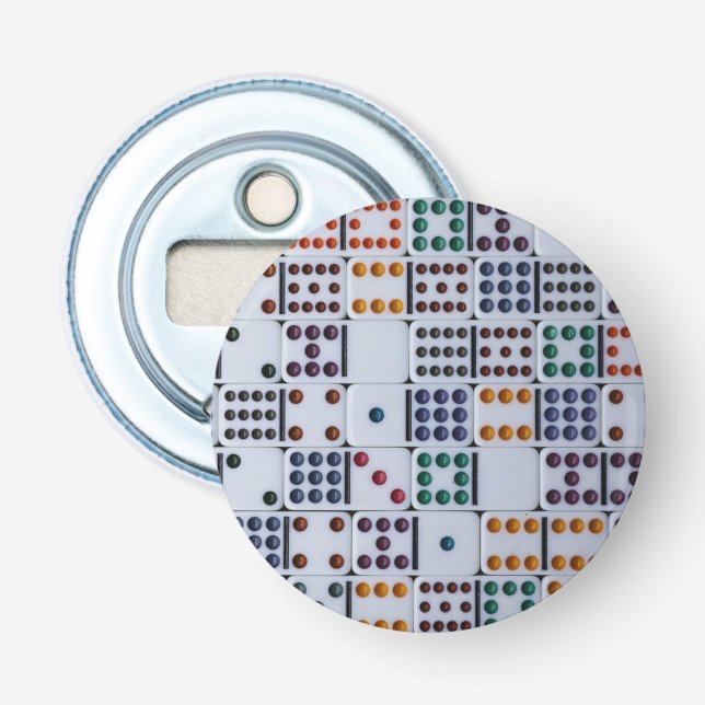 Dominos Numbers Game Bottle Opener (Front)