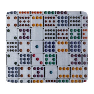 Dominos Numbers Game Cutting Board