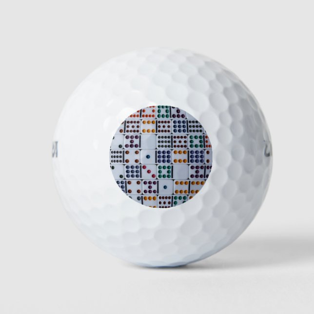 Dominos Numbers Game Golf Balls (Front)