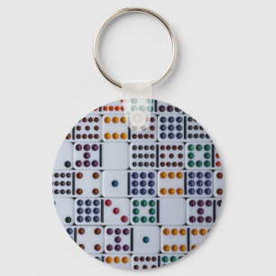 Dominos Numbers Game Key Ring