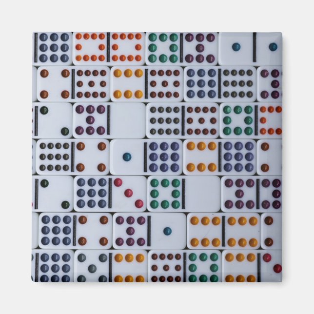 Dominos Numbers Game Magnet (Front)