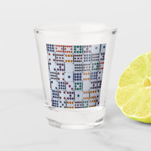 Dominos Numbers Game Shot Glass