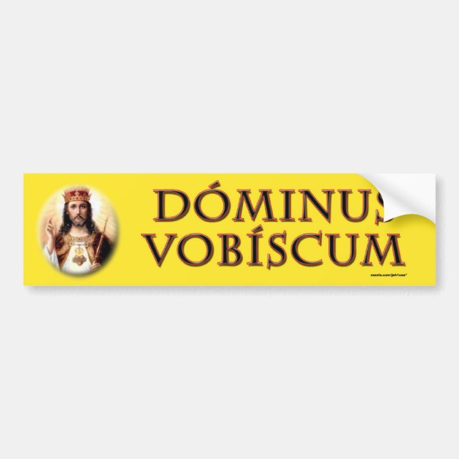 Dominus vobiscum bumper sticker (Front)