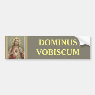 DOMINUS VOBISCUM  Sacred Heart of Jesus Bumper Sticker