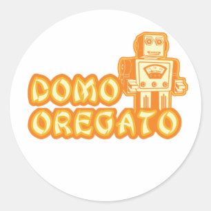 domo_oregato classic round sticker